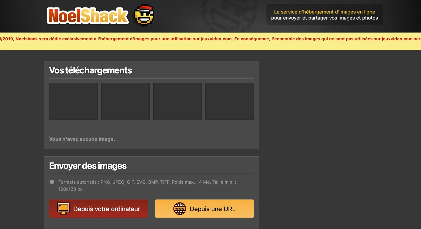 L'hébergeur d'images NoelShack